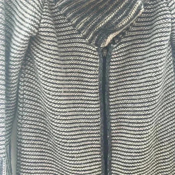 [S/M]Elisabetta Franchi Made in Italy Wool/Alpaca  WMN Gray Black Tunic Sweater - Picture 3 of 9